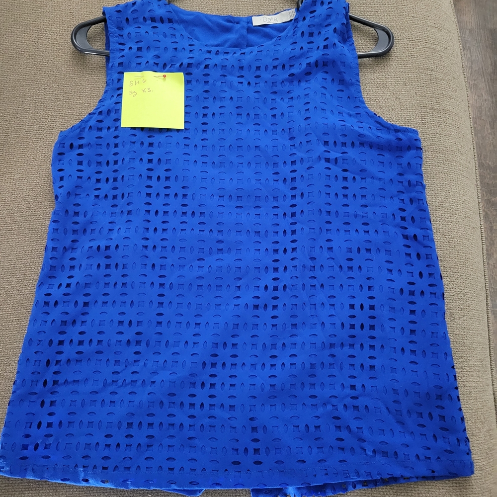 Sh6 Unique Cobalt Blue Blouse